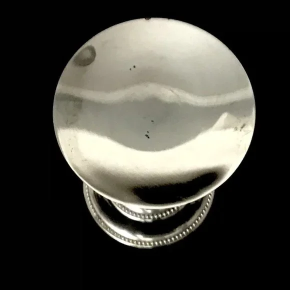 Vintage Silver Plate Candle Stick Platter Holder Ornate Fancy Candlestick 6.5" - Picture 3 of 6